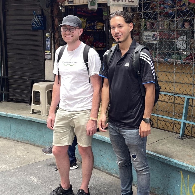 Camilo, our tour guide, and Steven from Ireland