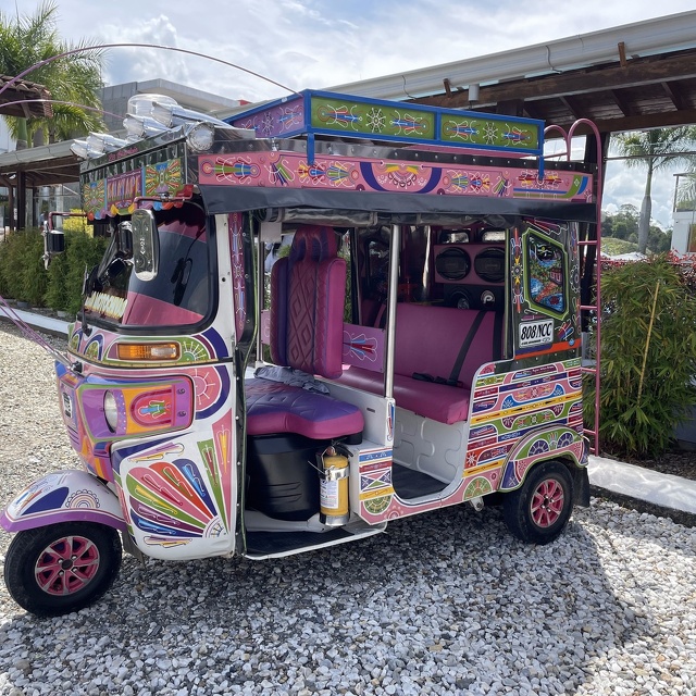 A tricked-out tuk-tuk