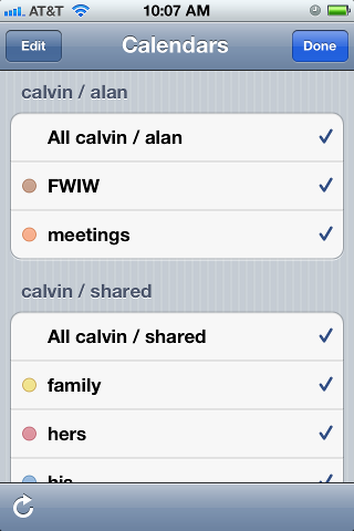 calendars iphone calendar screen