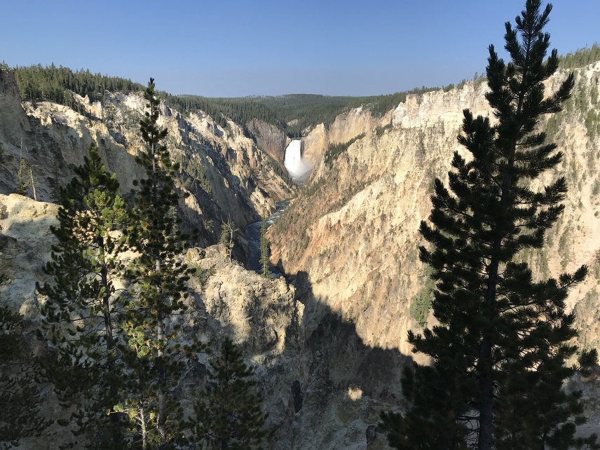 "Grand Canyon of Yellowstone" waterfall