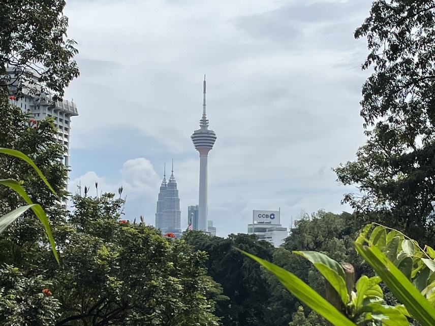 City view from the KL park