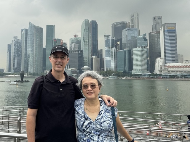 cloudy day at Marina Bay