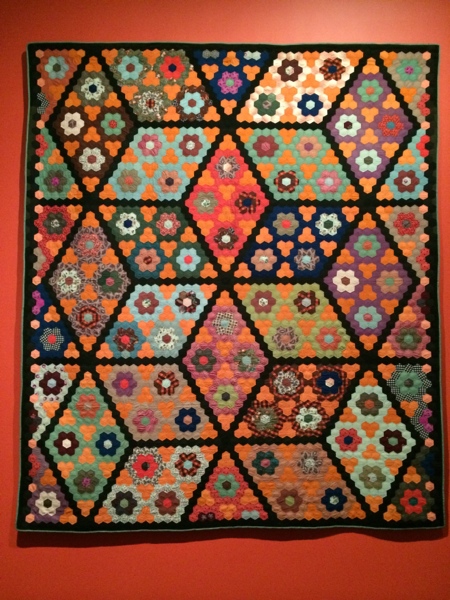 Psychedelic quilt from the 1800's